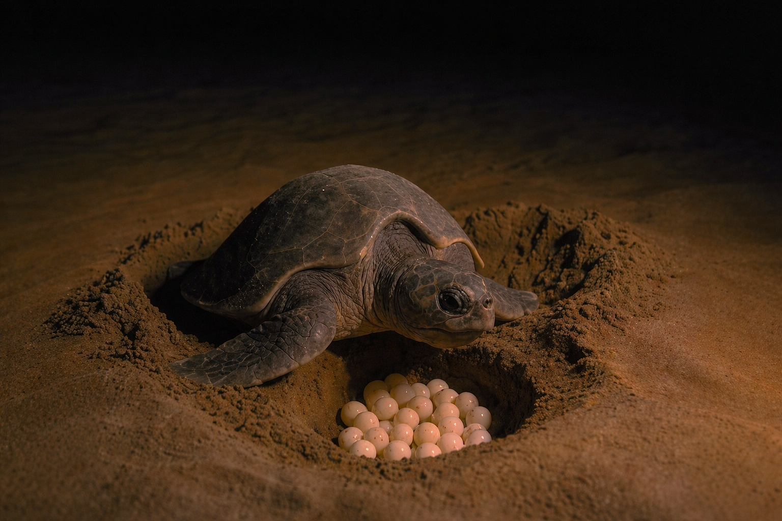Midnight Turtle Walk – Witness the Olive Ridley Nesting